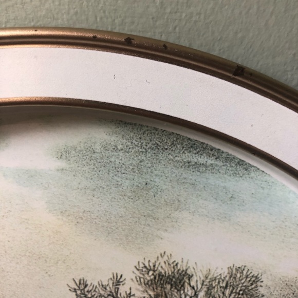 Vintage Currier and Ives Metal Tray - The American Homestead Winter - Picture 3 of 4